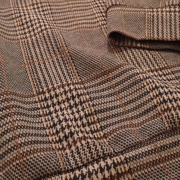 International Concepts Plaid Ruffle Sleeve Blouse - Picture 2 of 5